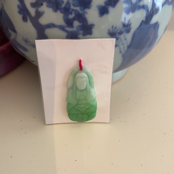 Buddha Jade Pendant Necklace - Picture 10 of 11